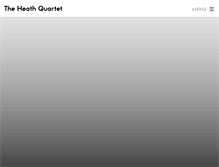 Tablet Screenshot of heathquartet.com